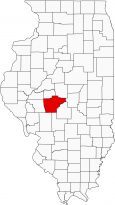 Sangamon County Map Illinois