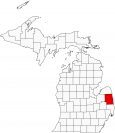 Sanilac County Map Michigan Locator