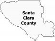 Santa Clara County Map California