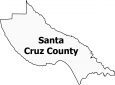 Santa Cruz County Map California