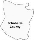 Schoharie County Map New York