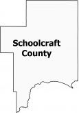 Schoolcraft County Map Michigan