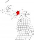Schoolcraft County Map Michigan Locator