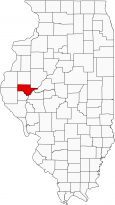 Schuyler County Map Illinois