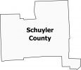 Schuyler County Map New York