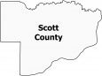 Scott County Map Iowa