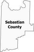 Sebastian County Map Arkansas