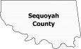 Sequoyah County Map Oklahoma