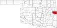 Sequoyah County Map Oklahoma Locator