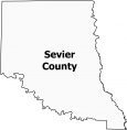 Sevier County Map Arkansas