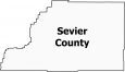 Sevier County Map Utah