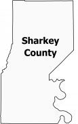 Sharkey County Map Mississippi