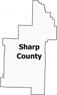 Sharp County Map Arkansas