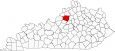 Shelby County Map Kentucky Locator