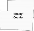Shelby County Map Ohio