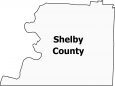 Shelby County Map Tennessee