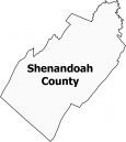 Shenandoah County Map Virginia