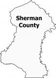 Sherman County Map Oregon
