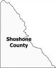 Shoshone County Map Idaho