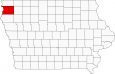 Sioux County Map Iowa Locator