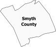 Smyth County Map Virginia