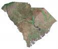 South Carolina Satellite Map
