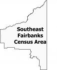 Southeast Fairbanks Census Area Map Alaska