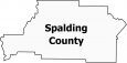 Spalding County Map Georgia