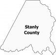 Stanly County Map North Carolina