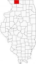 Stephenson County Map Illinois