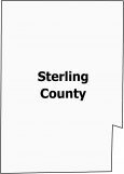 Sterling County Map Texas