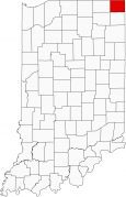 Steuben County Map Indiana Locator