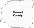 Stewart County Map Georgia