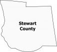 Stewart County Map Tennessee