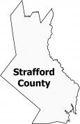 Strafford County Map New Hampshire