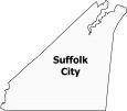 Suffolk City Map Virginia