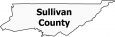 Sullivan County Map Tennessee