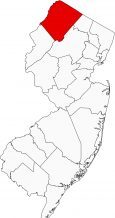 Sussex County Map New Jersey Locator