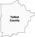Talbot County Map Georgia