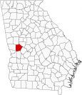 Talbot County Map Georgia Locator