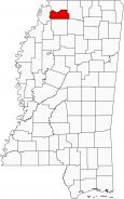 Tate County Map Mississippi Locator