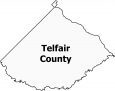 Telfair County Map Georgia