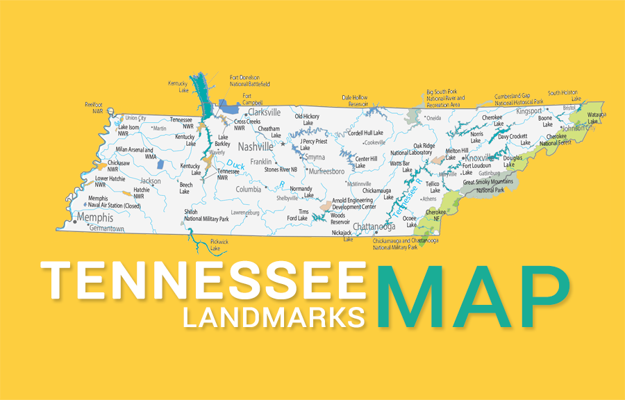 Tennessee State Parks Map Tennessee State Map - Places And Landmarks - Gis Geography