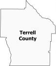 Terrell County Map Georgia