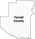 Terrell County Map Texas