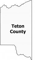 Teton County Map Idaho