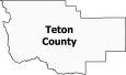 Teton County Map Montana