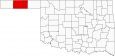 Texas County Map Oklahoma Locator