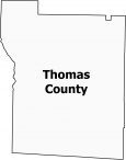 Thomas County Map Georgia