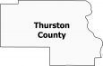Thurston County Map Nebraska
